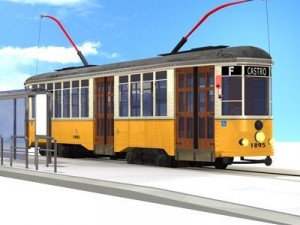 san francisco tramway Model 3D
