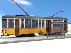 san francisco tramway Model 3D