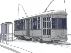 san francisco tramway Model 3D