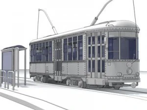 san francisco tramway 3D Model
