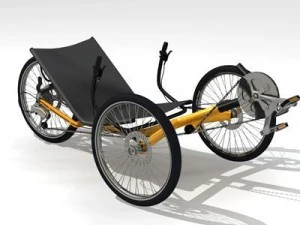 triciclo da terra Modello 3D