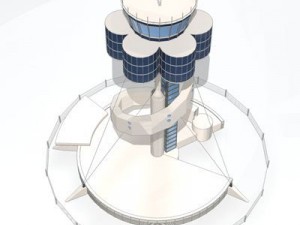 sydney airport control tower 3D Model