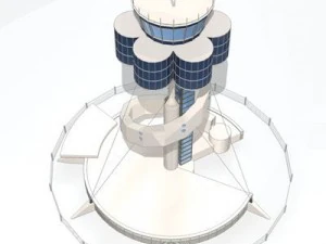 sydney airport control tower 3D Model