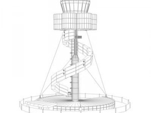 sydney airport control tower 3D Model