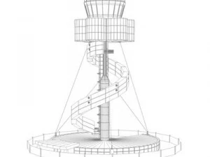sydney airport control tower 3D Model