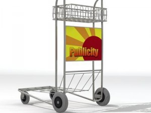 airport luggage cart 3Dモデル