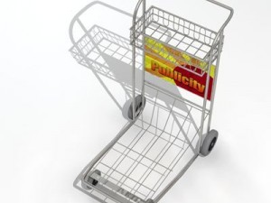 airport luggage cart 3Dモデル