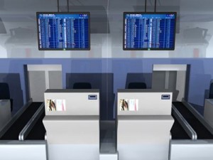 airport check in Modello 3D