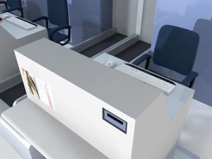 airport check in Modello 3D