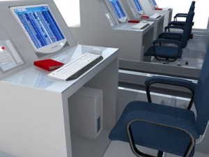airport check in Modello 3D