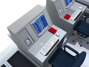 airport check in 3D Model
