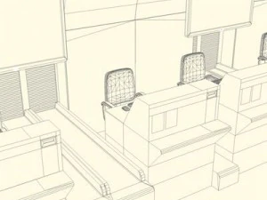 airport check in 3D Model