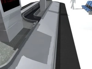 Gep&auml;ckband am Flughafen 3D Modell