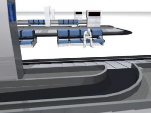 Gep&auml;ckband am Flughafen 3D Modell