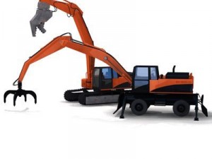 excavator collection 1 3D Model