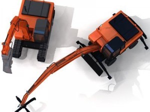 excavator collection 1 3D Model