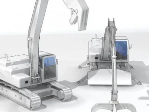 excavator collection 1 3D Model