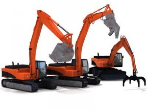 excavator collection 2 Model 3D