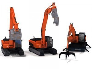 excavator collection 2 3D-Modell
