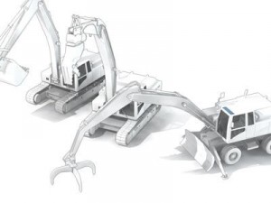 excavator collection 2 3D-Modell