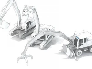 ekskavat&ouml;r koleksiyonu 2 3D Model