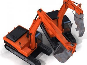 excavator collection 4 3D मॉडल