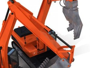 excavator collection 4 3D Model
