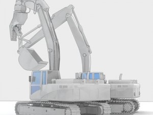 excavator collection 4 3D मॉडल