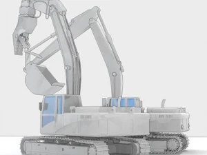 excavator collection 4 3D Model