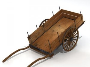 ancient chariot Model 3D
