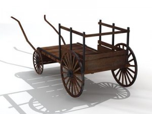 ancient chariot 2 3D Model