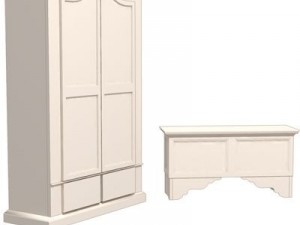 wardrobe and chest 3D Model