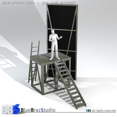 theater elements Model 3D .c4d .max .obj .3ds .fbx .stl .blend 