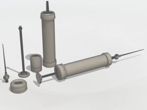 syringe Model 3D