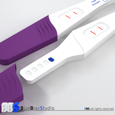 pregnancy test Modelo 3D .c4d .max .obj .3ds .fbx .stl .blend 