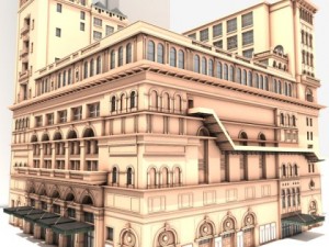 carnegie hall 3D 모델