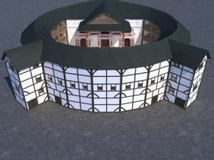 teatro globo Modelo 3D