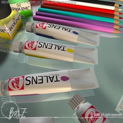 narzędzia artysty Model 3D .c4d .max .obj .3ds .fbx .stl .blend 