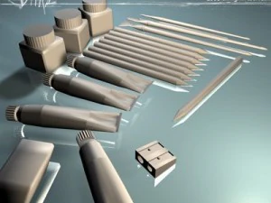 narzędzia artysty Model 3D