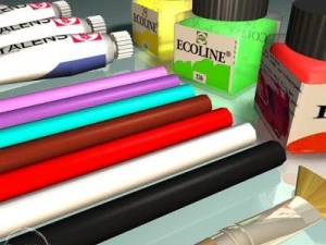 narzędzia artysty Model 3D