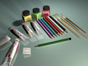 narzędzia artysty Model 3D