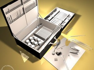 artist suitcase Modelo 3D