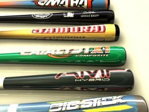 baseball bats collection 3D Model