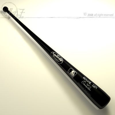 baseball bat_5 3D Model .c4d .max .obj .3ds .fbx .stl .blend 
