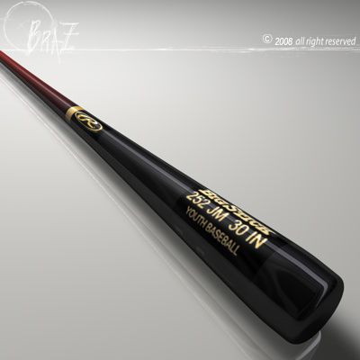 baseball bat_6 3D Model .c4d .max .obj .3ds .fbx .stl .blend 