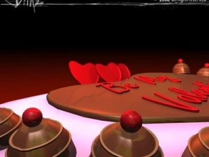 valentine cake 3D Model