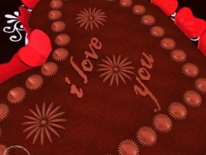 valentine chocolate cake 3D Model
