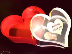 pudełko miłości Model 3D