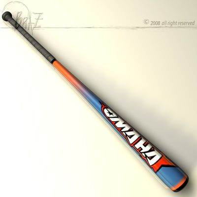 baseball bat_7 3D Модель .c4d .max .obj .3ds .fbx .stl .blend 