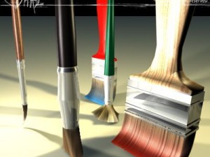 paint brushes 3D Model